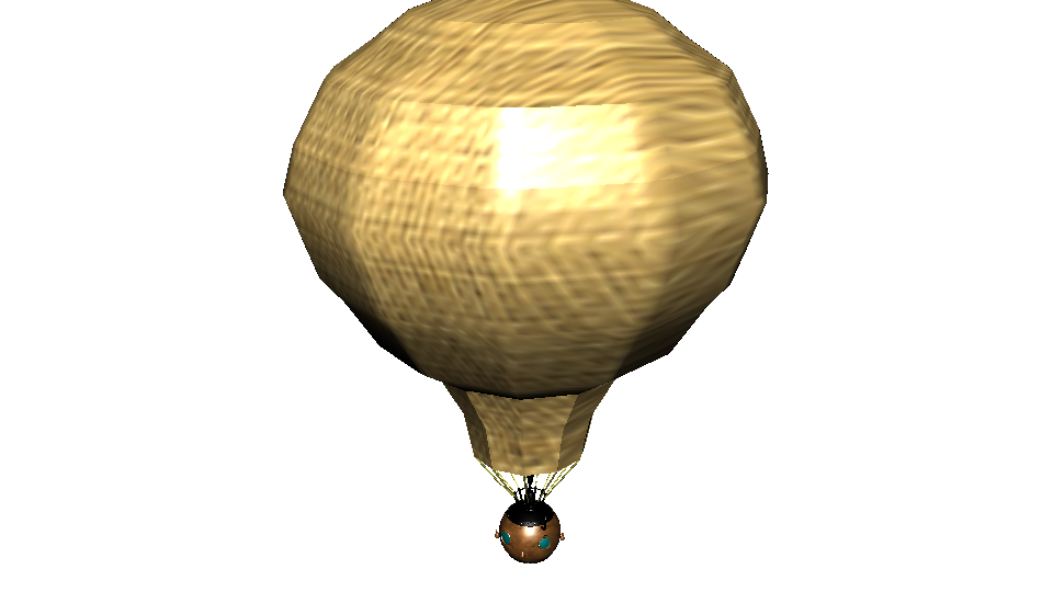Air balloon render