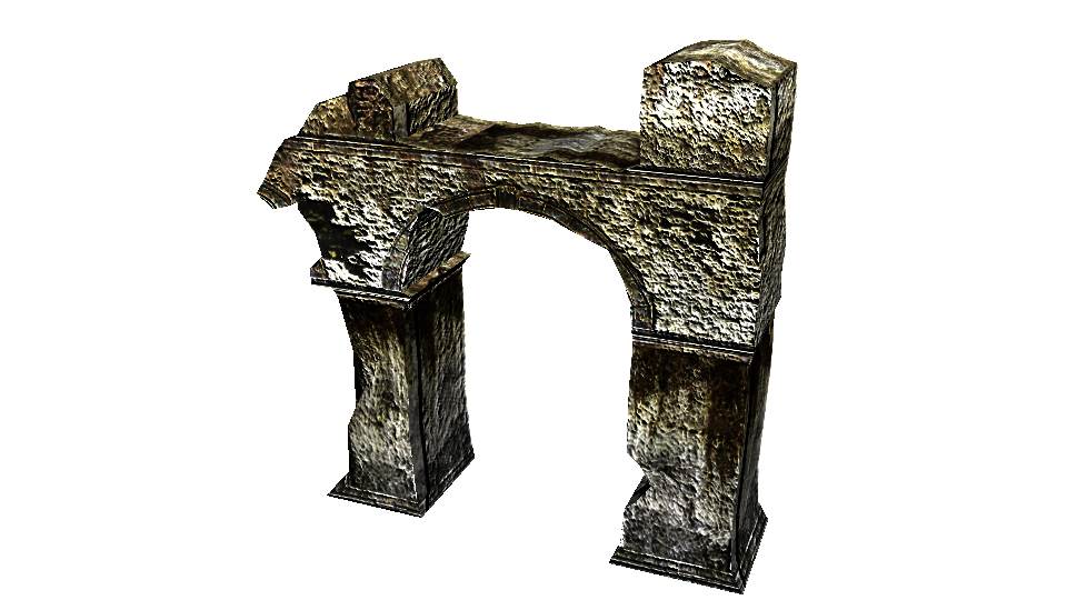 Broken archway render