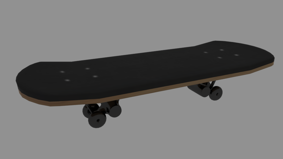 Skateboard top render