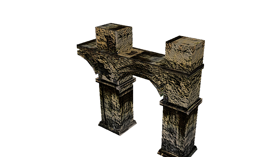 Stone archway render
